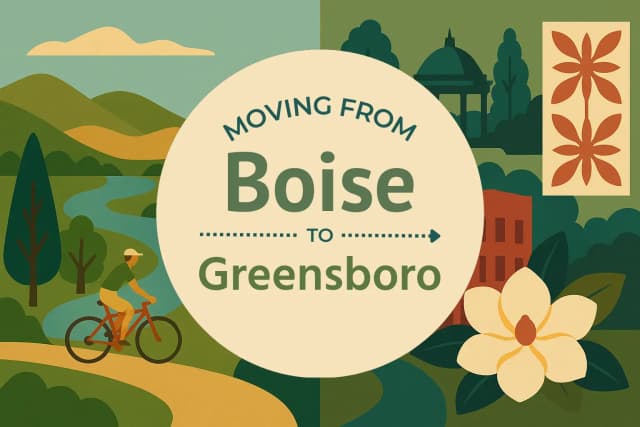 Moving from Boise to Greensboro
