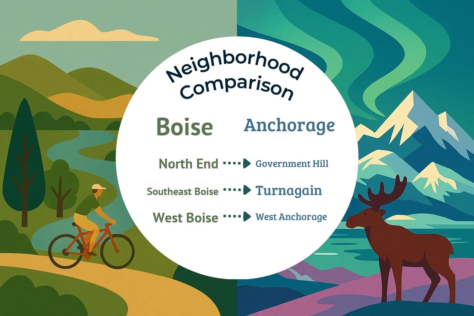 Boise vs Anchorage Neighborhood Comparison