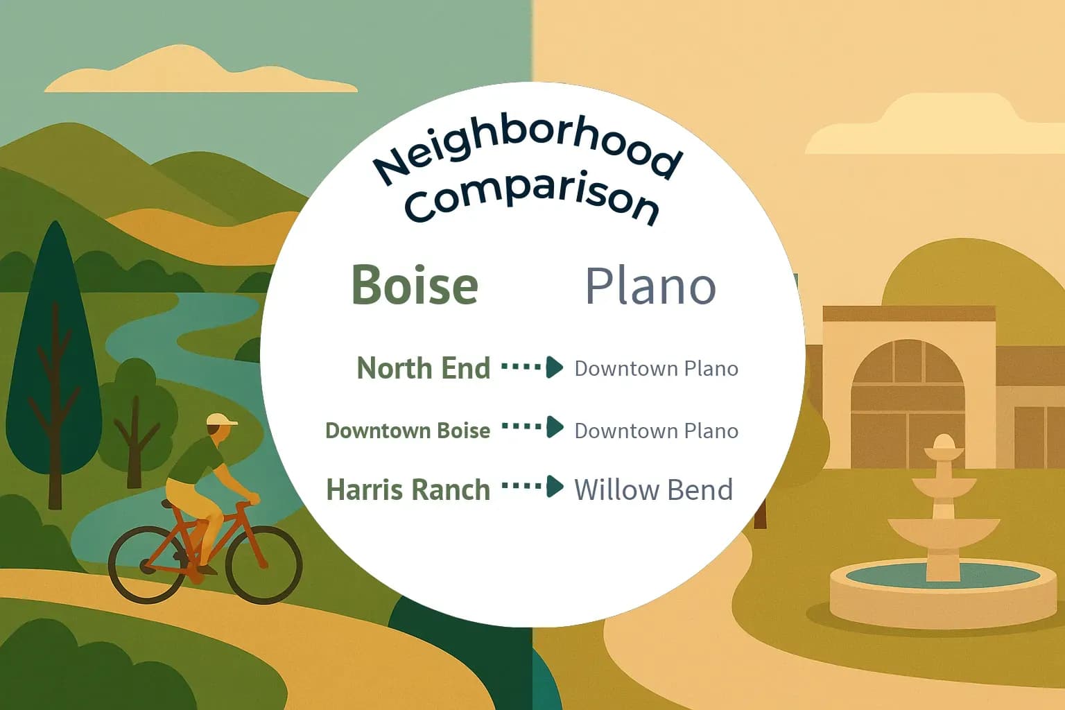 Boise vs Plano Neighborhood Comparison