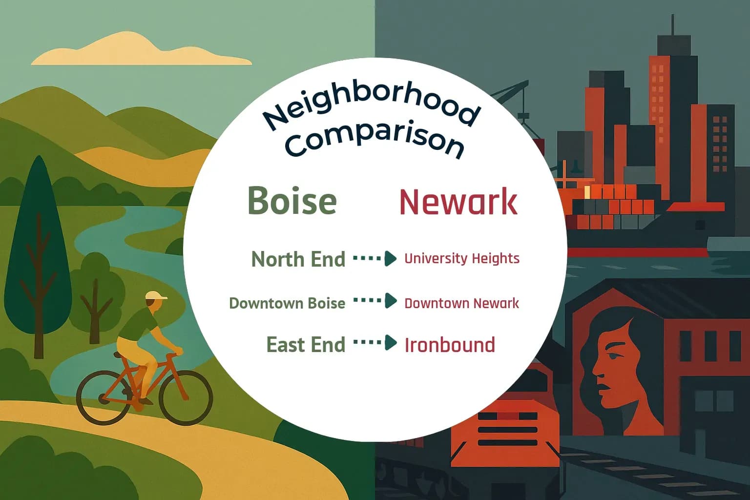 Boise vs Newark Neighborhood Comparison