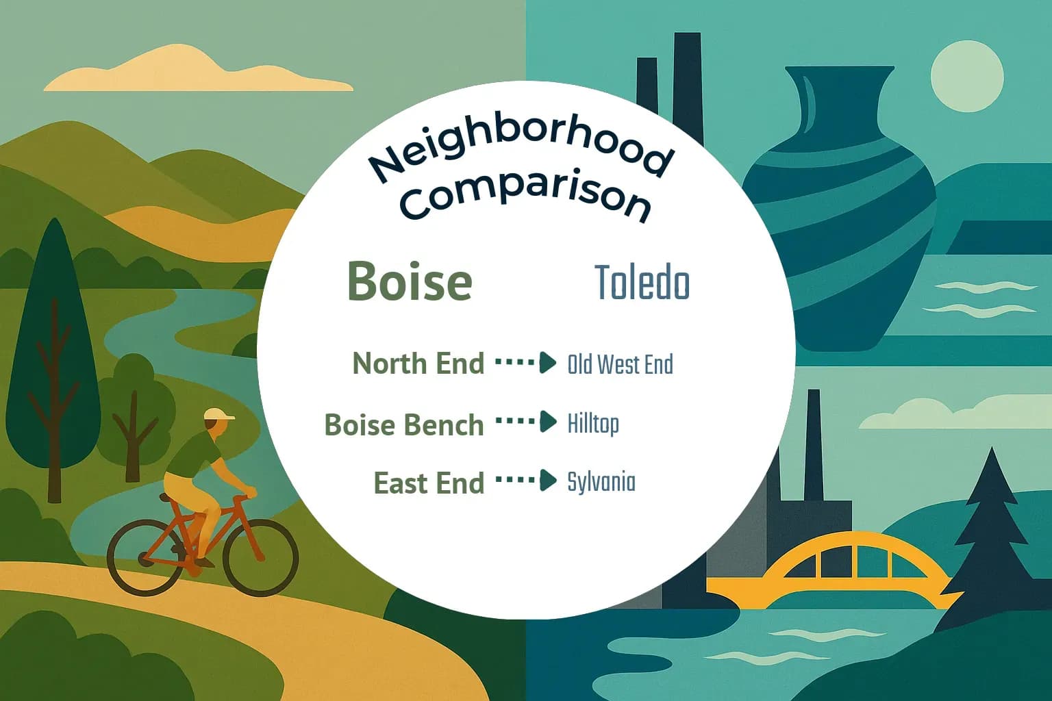 Boise vs Toledo Neighborhood Comparison