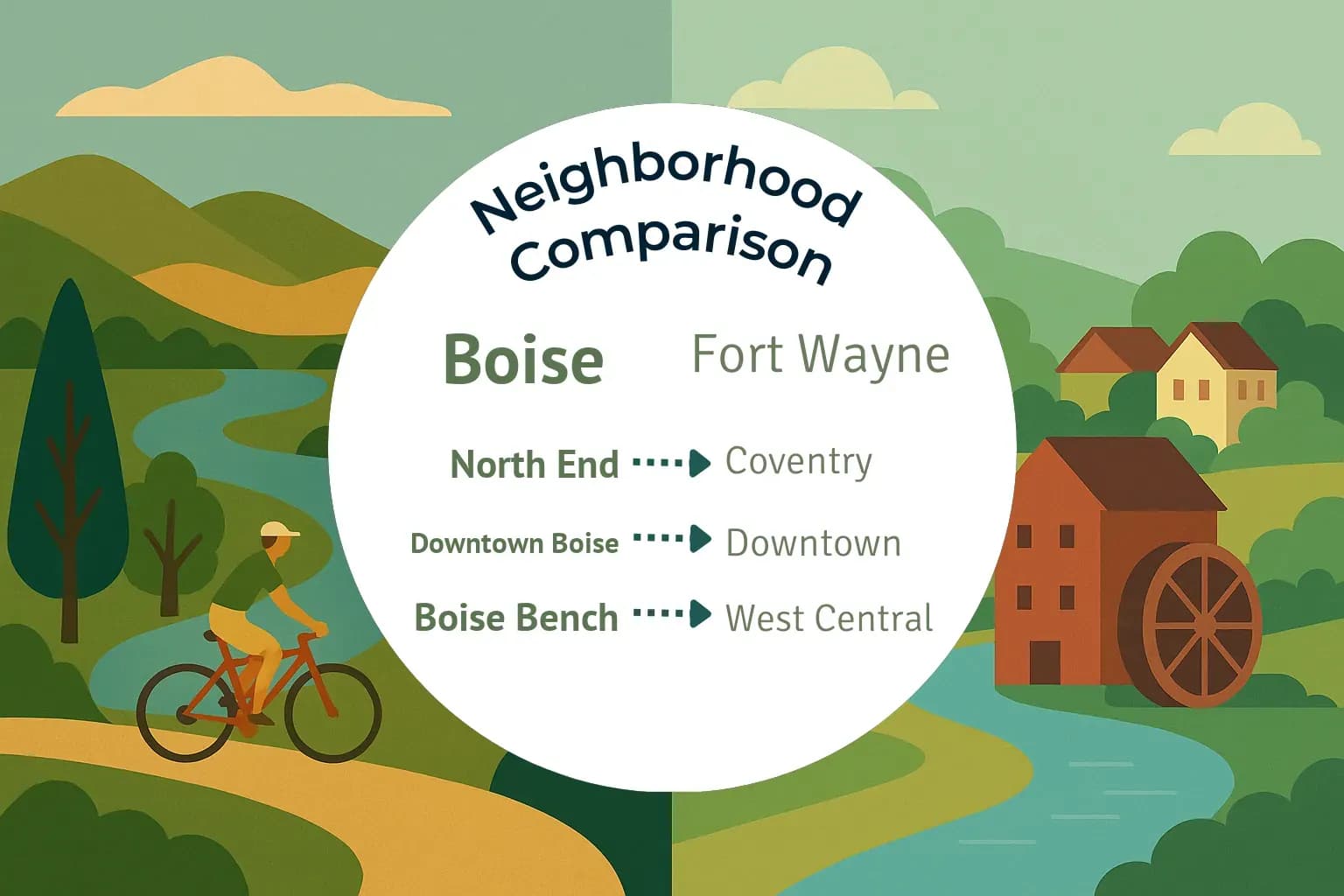 Boise vs Fort Wayne Neighborhood Comparison