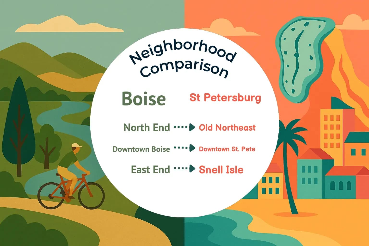 Boise vs St. Petersburg Neighborhood Comparison