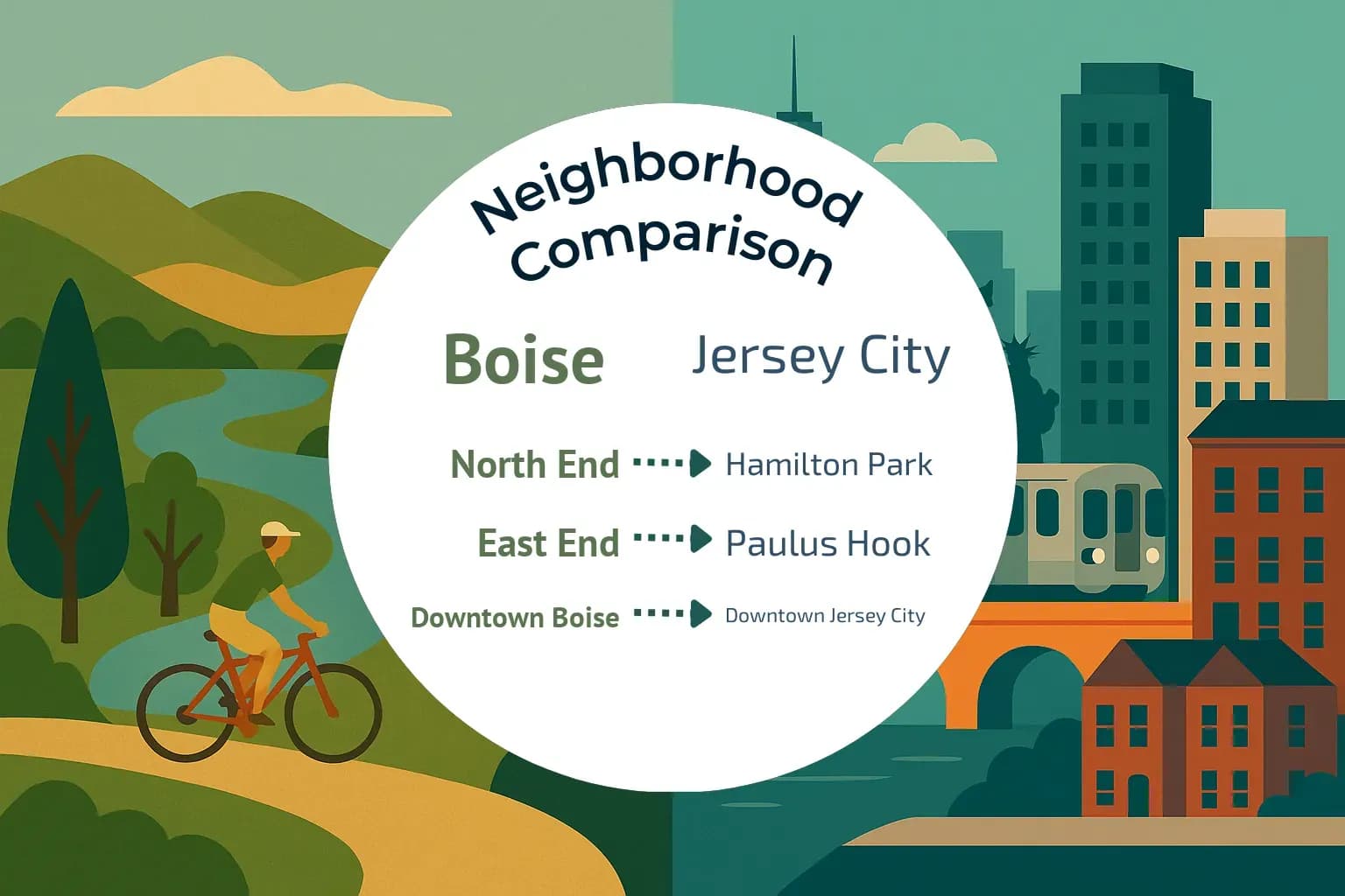 Boise vs Jersey City Neighborhood Comparison