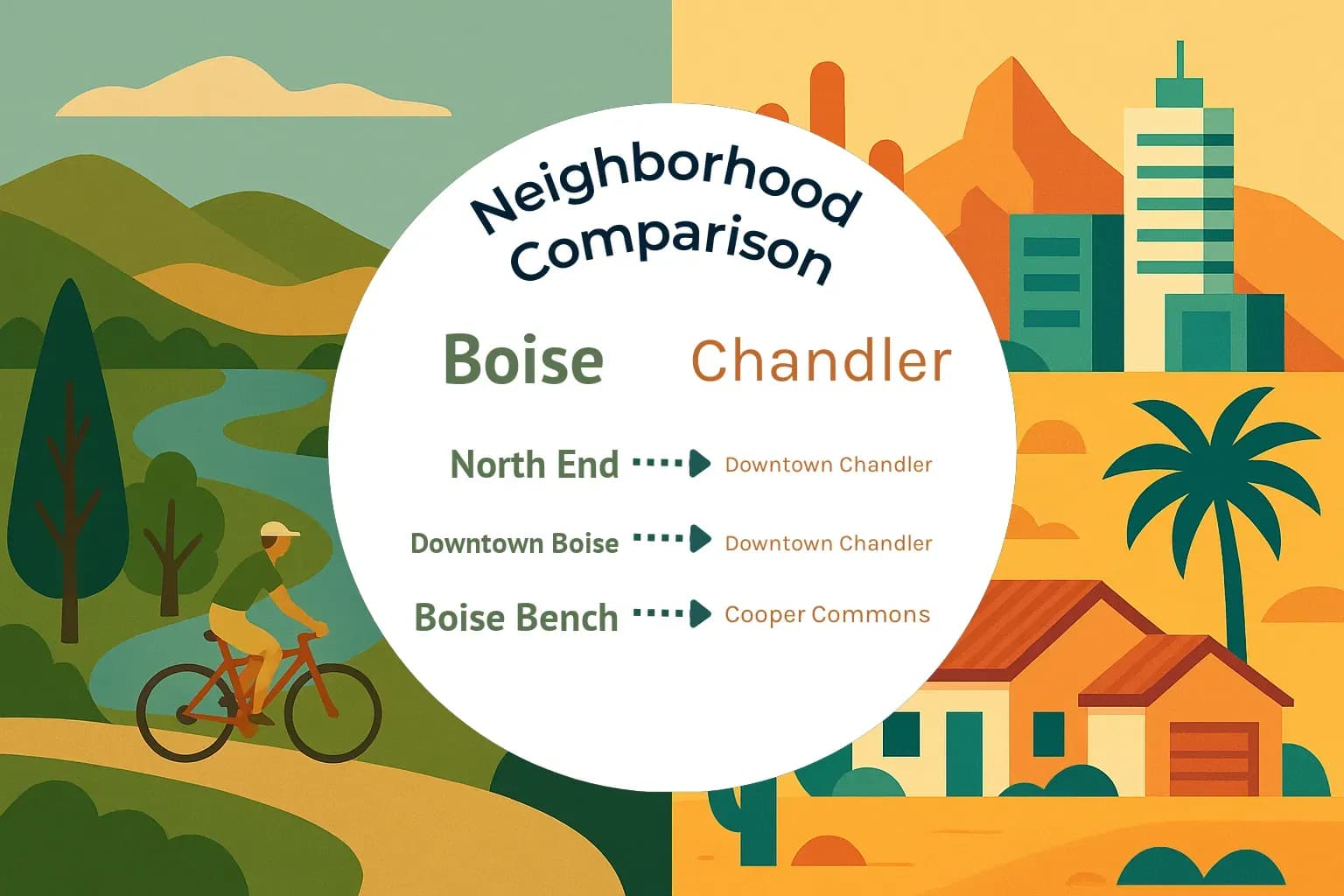 Boise vs Chandler Neighborhood Comparison