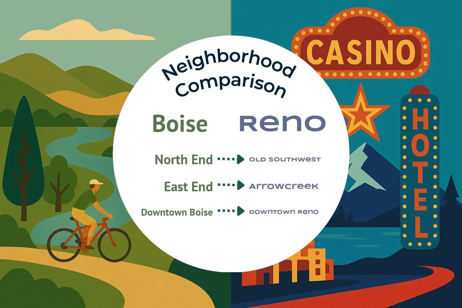 Boise vs Reno Neighborhood Comparison