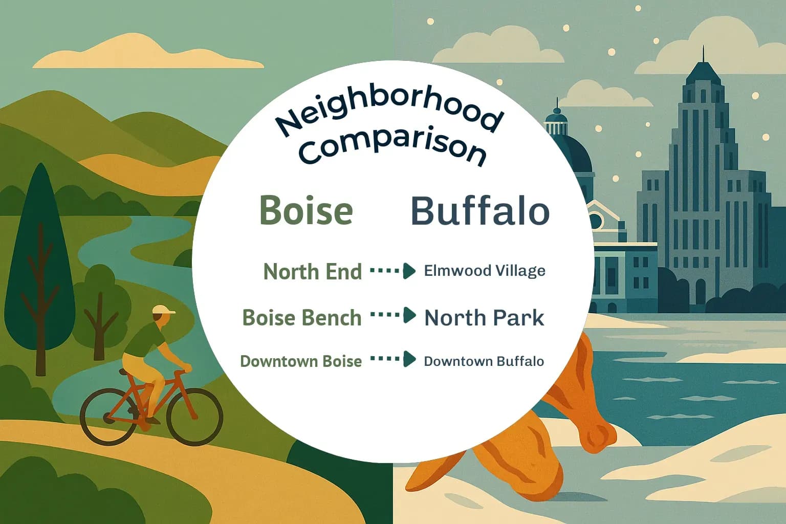 Boise vs Buffalo Neighborhood Comparison
