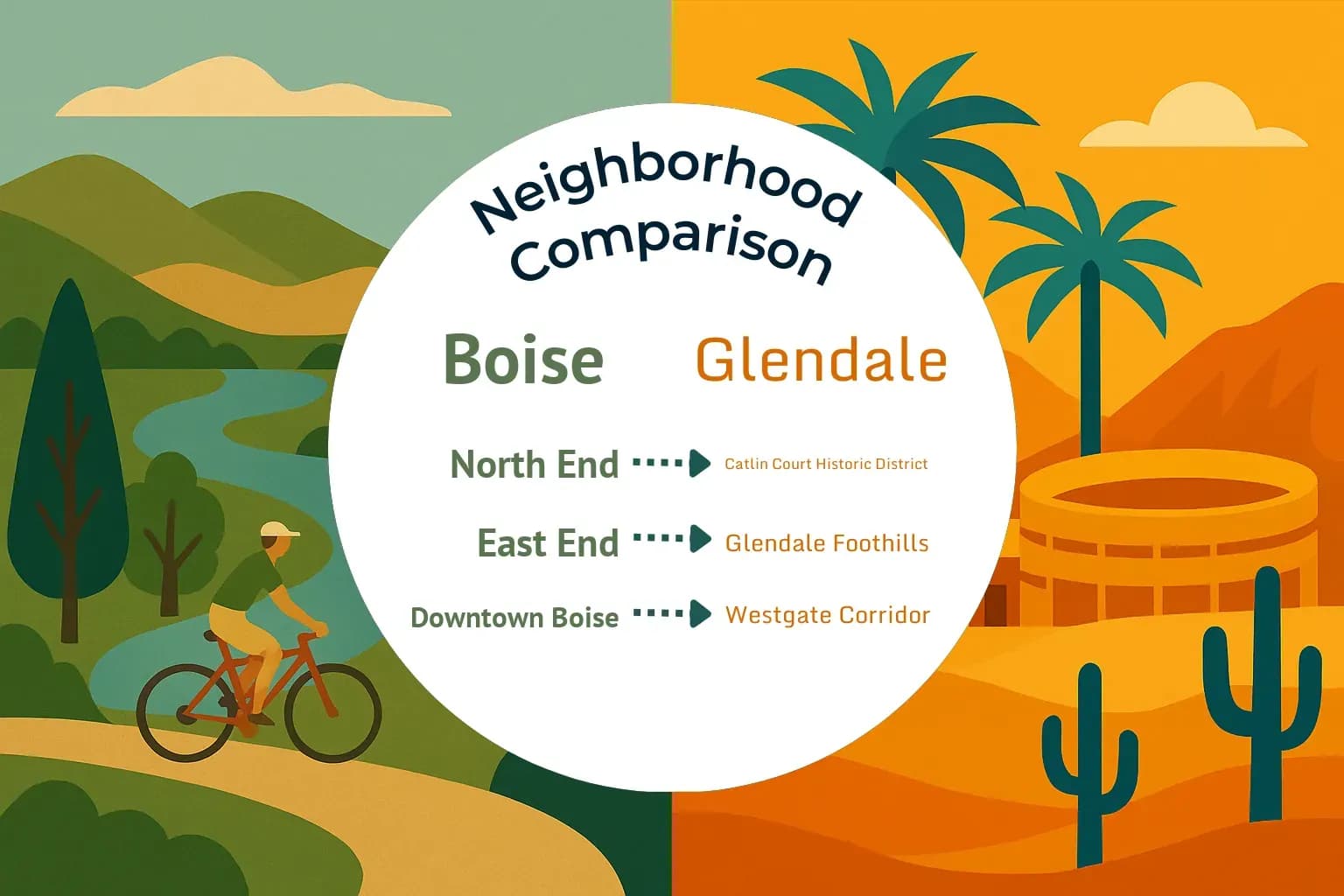 Boise vs Glendale Neighborhood Comparison