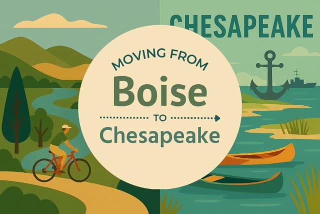 Moving from Boise to Chesapeake
