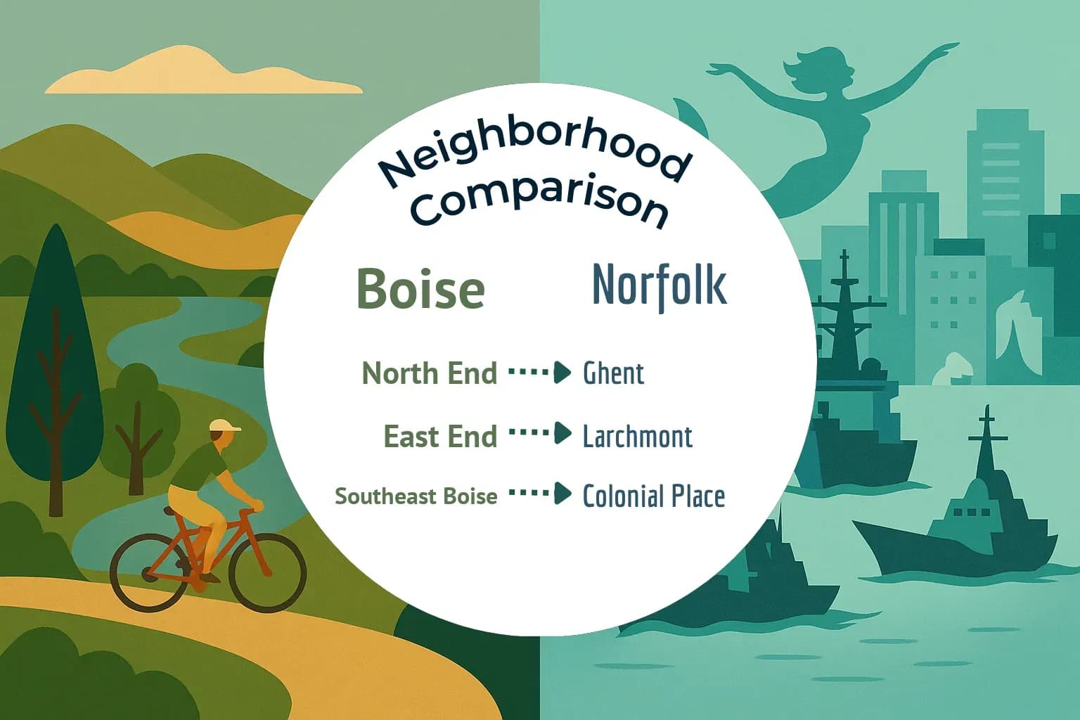 Boise vs Norfolk Neighborhood Comparison