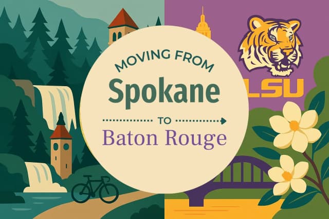 Moving from Spokane to Baton Rouge