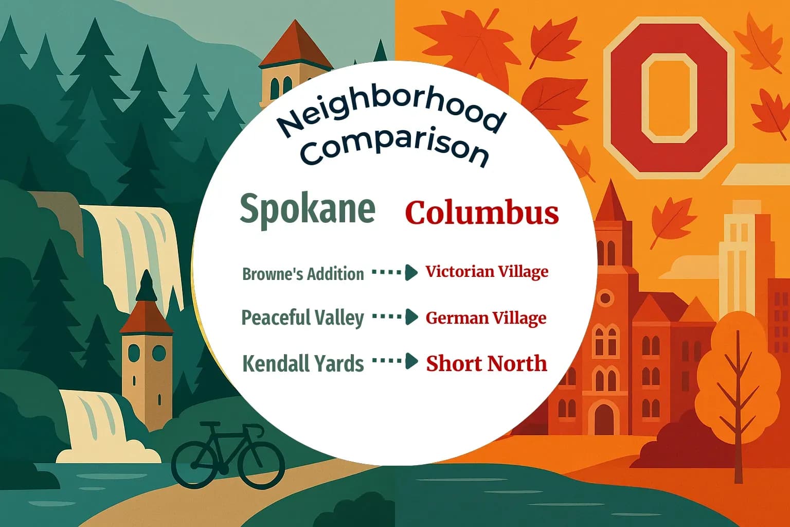 Spokane vs Columbus Neighborhood Comparison