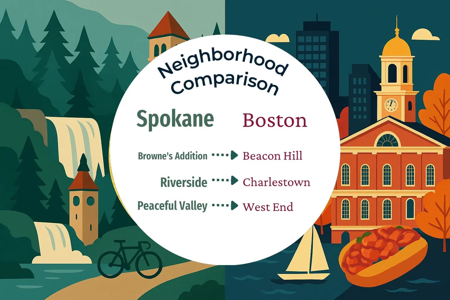 Spokane vs Boston Neighborhood Comparison