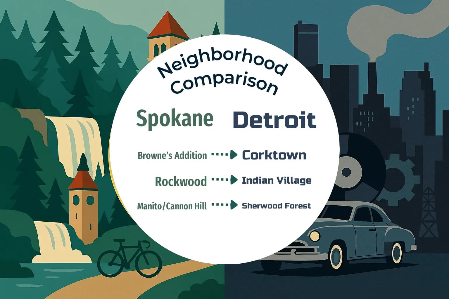 Spokane vs Detroit Neighborhood Comparison
