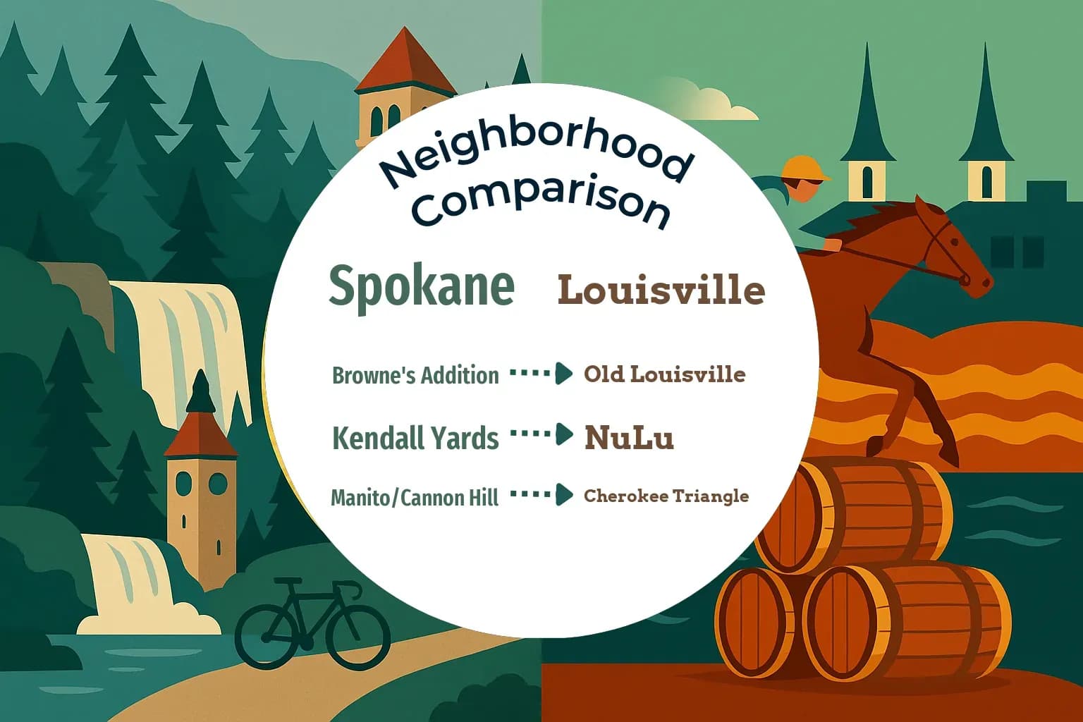 Spokane vs Louisville Neighborhood Comparison