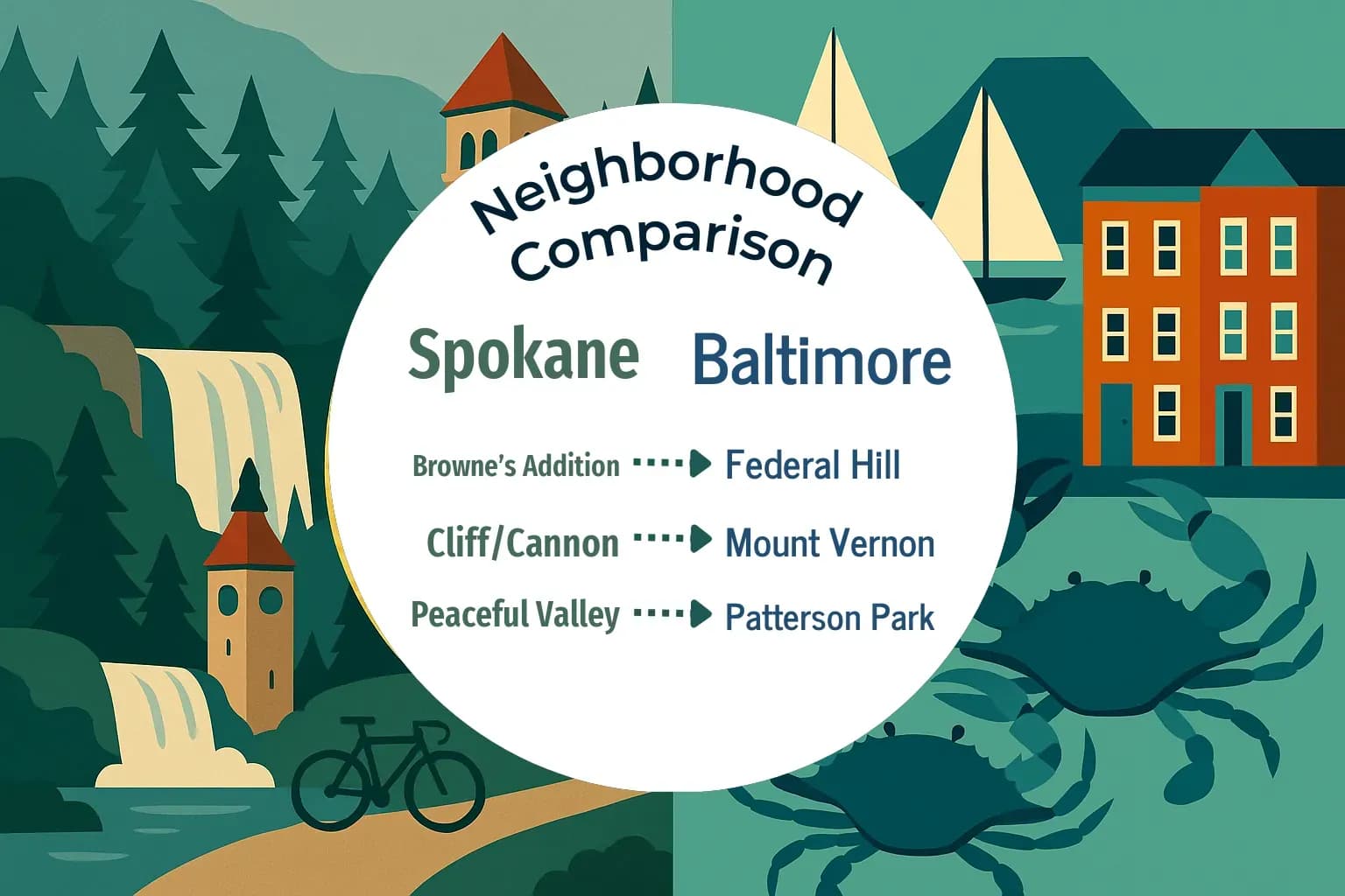 Spokane vs Baltimore Neighborhood Comparison