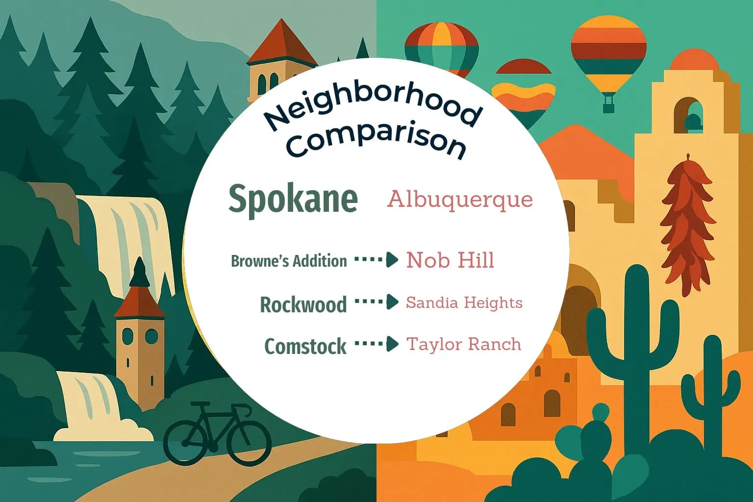 Spokane vs Albuquerque Neighborhood Comparison