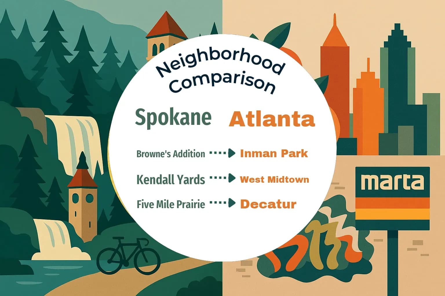 Spokane vs Atlanta Neighborhood Comparison