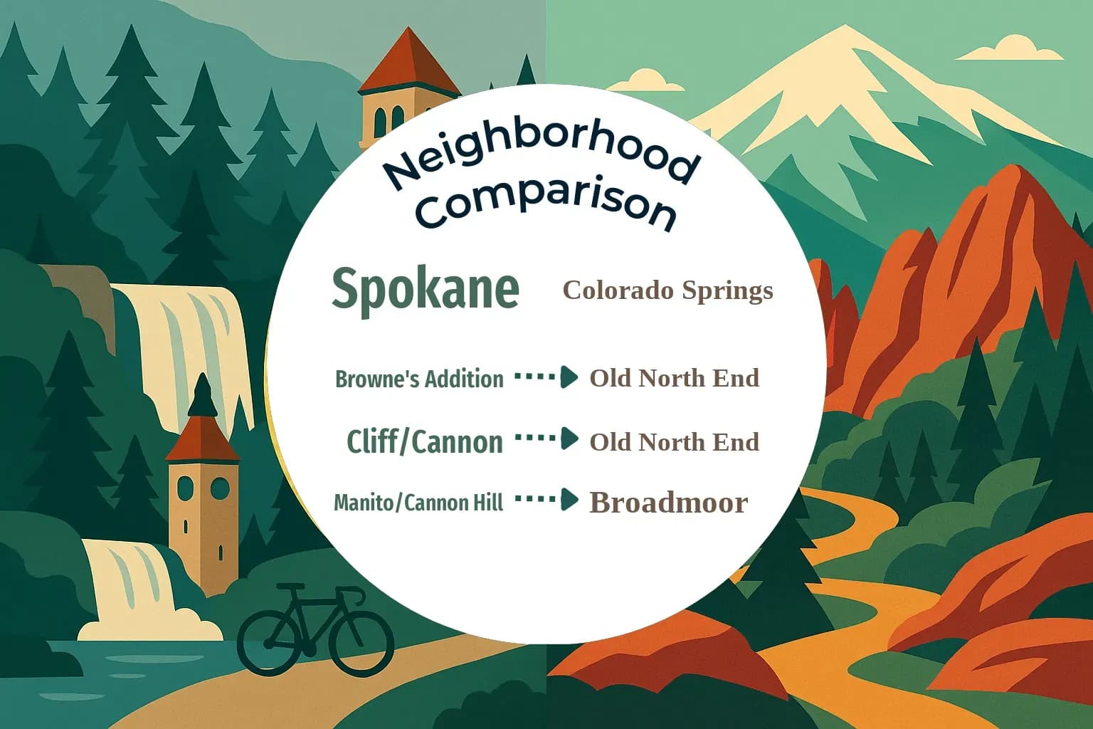 Spokane vs Colorado Springs Neighborhood Comparison