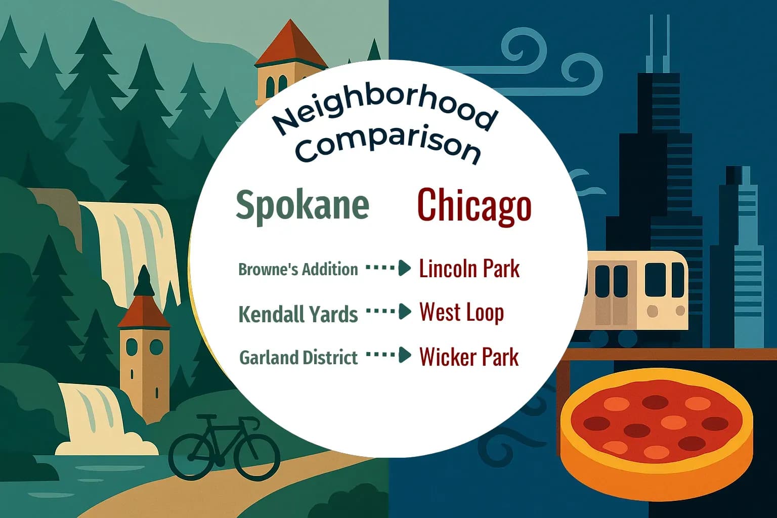 Spokane vs Chicago Neighborhood Comparison
