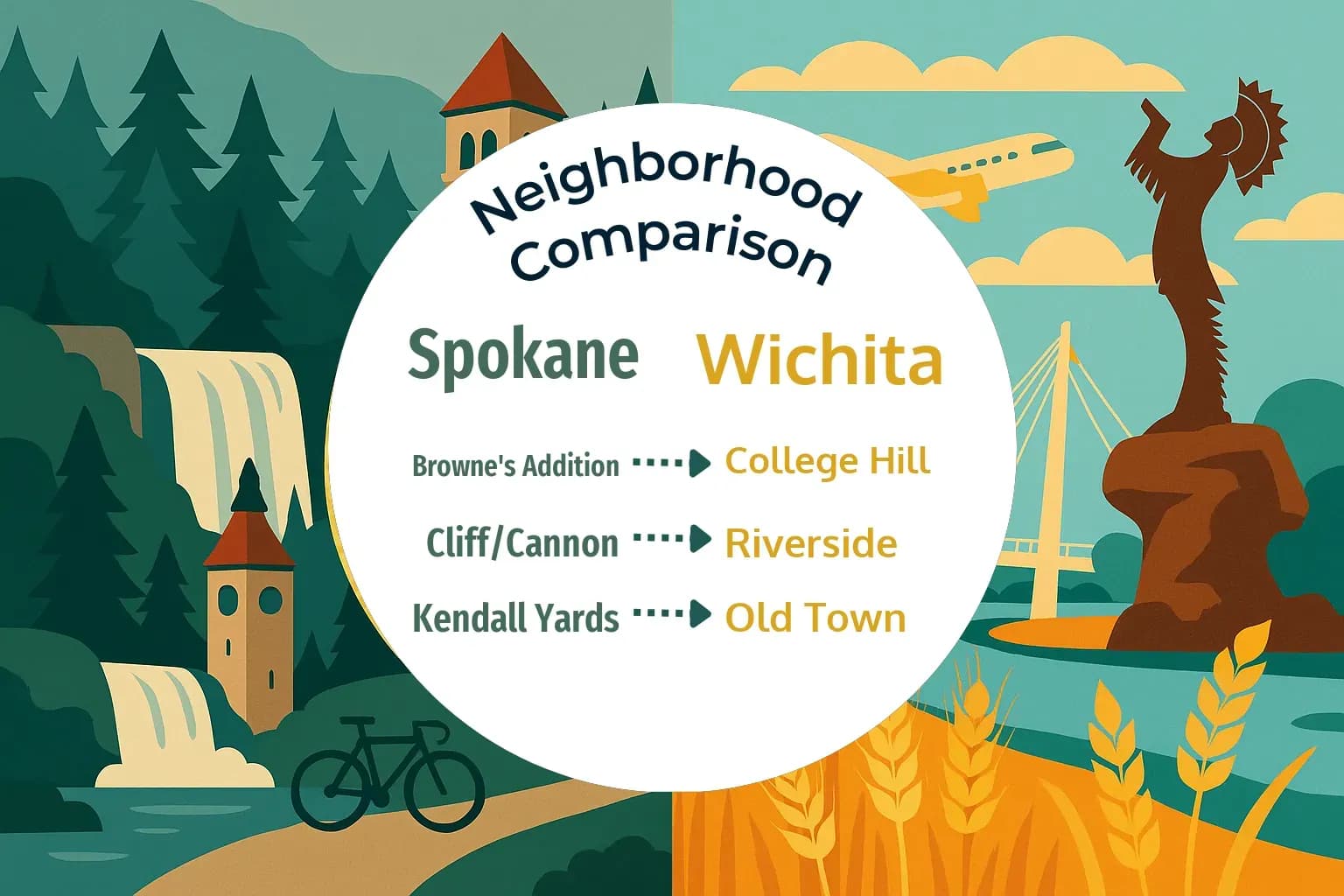 Spokane vs Wichita Neighborhood Comparison
