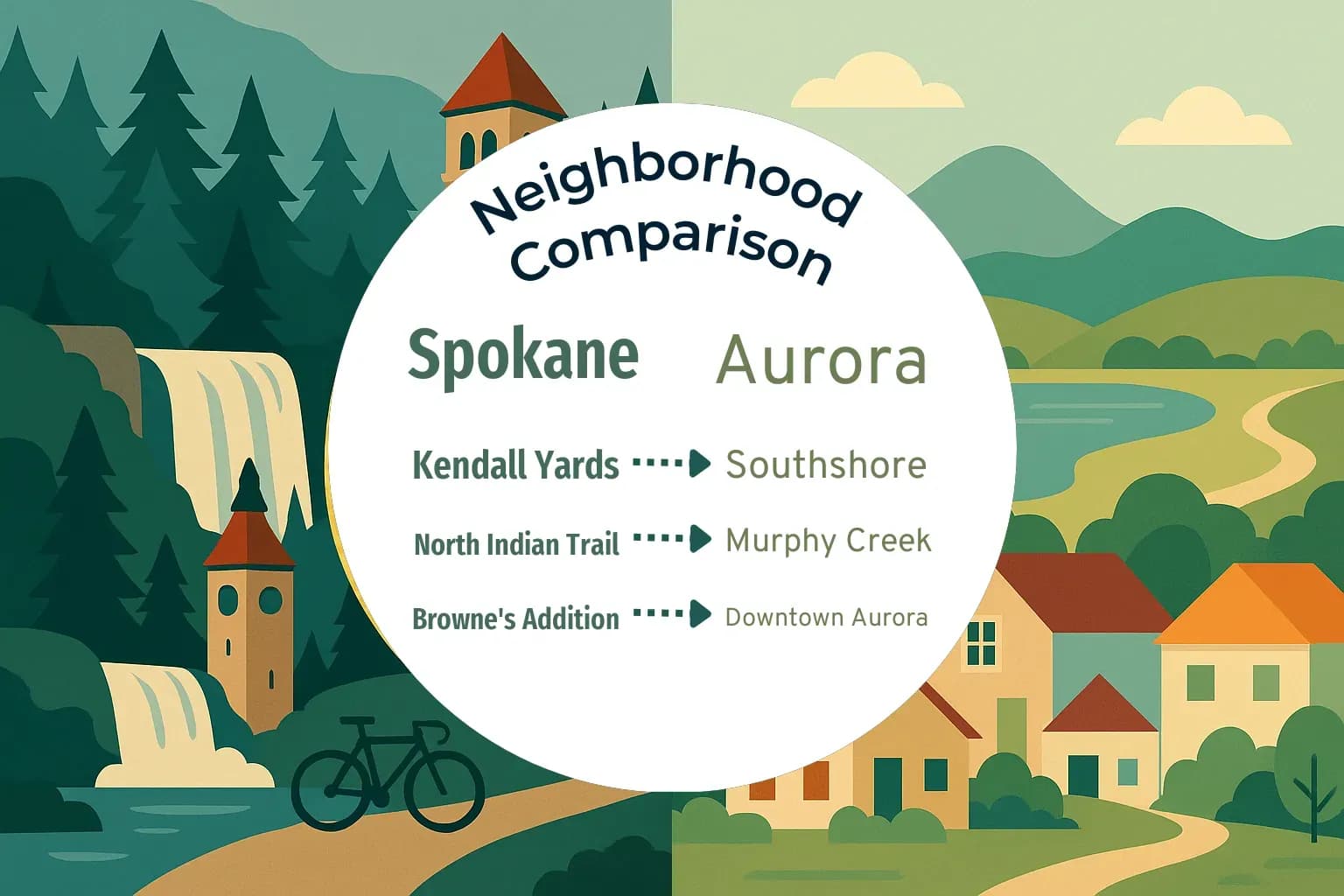 Spokane vs Aurora Neighborhood Comparison