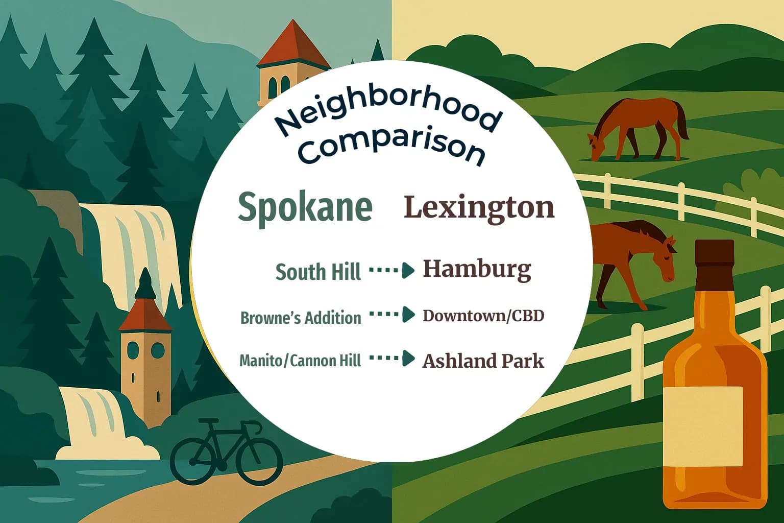Spokane vs Lexington Neighborhood Comparison