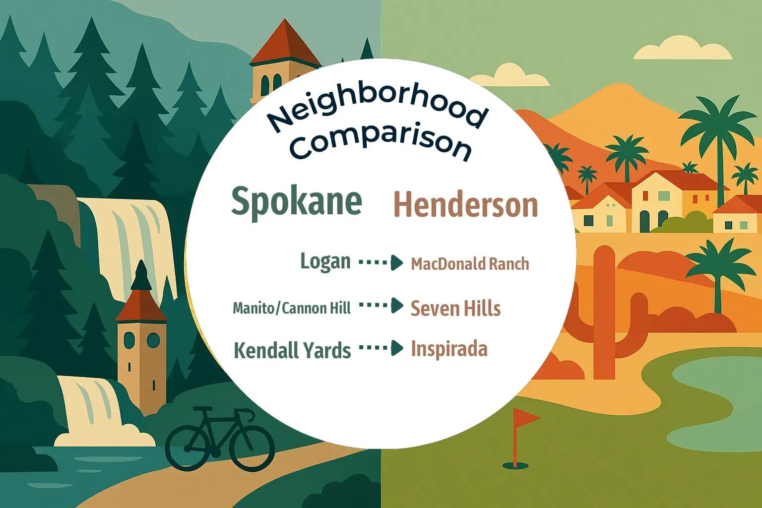 Spokane vs Henderson Neighborhood Comparison