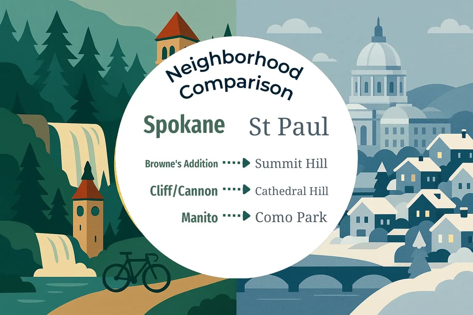 Spokane vs St. Paul Neighborhood Comparison