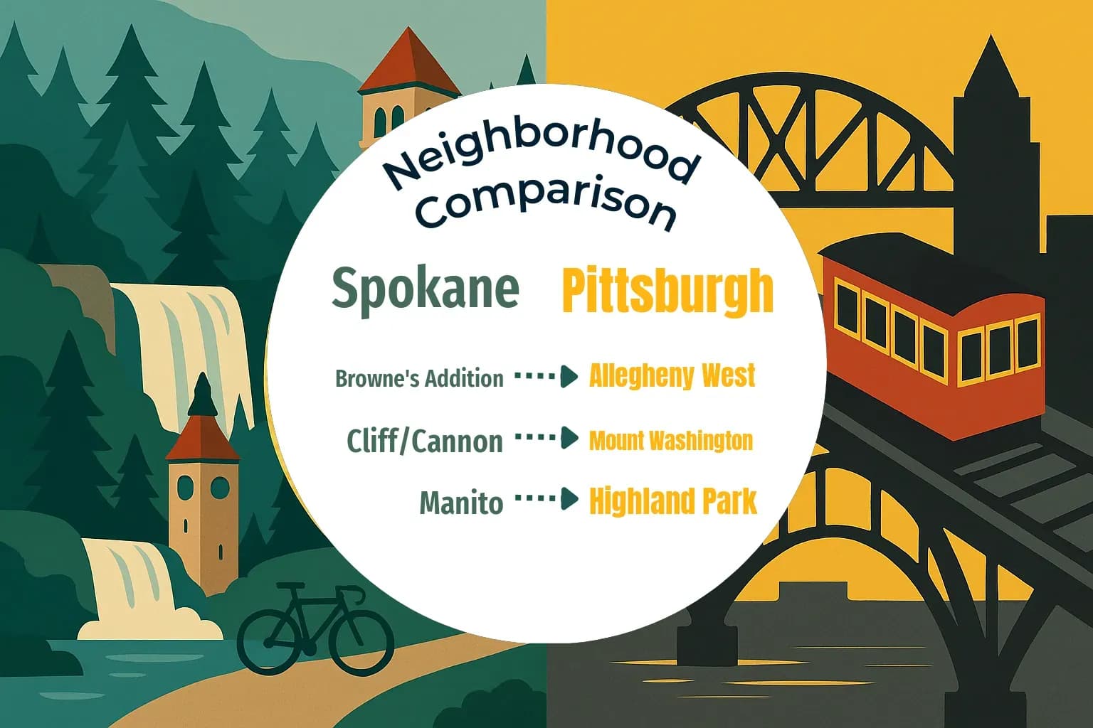 Spokane vs Pittsburgh Neighborhood Comparison