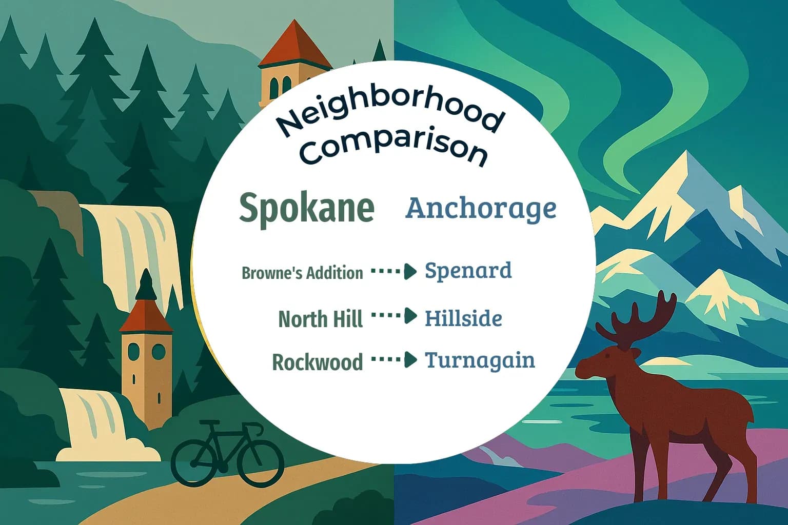Spokane vs Anchorage Neighborhood Comparison