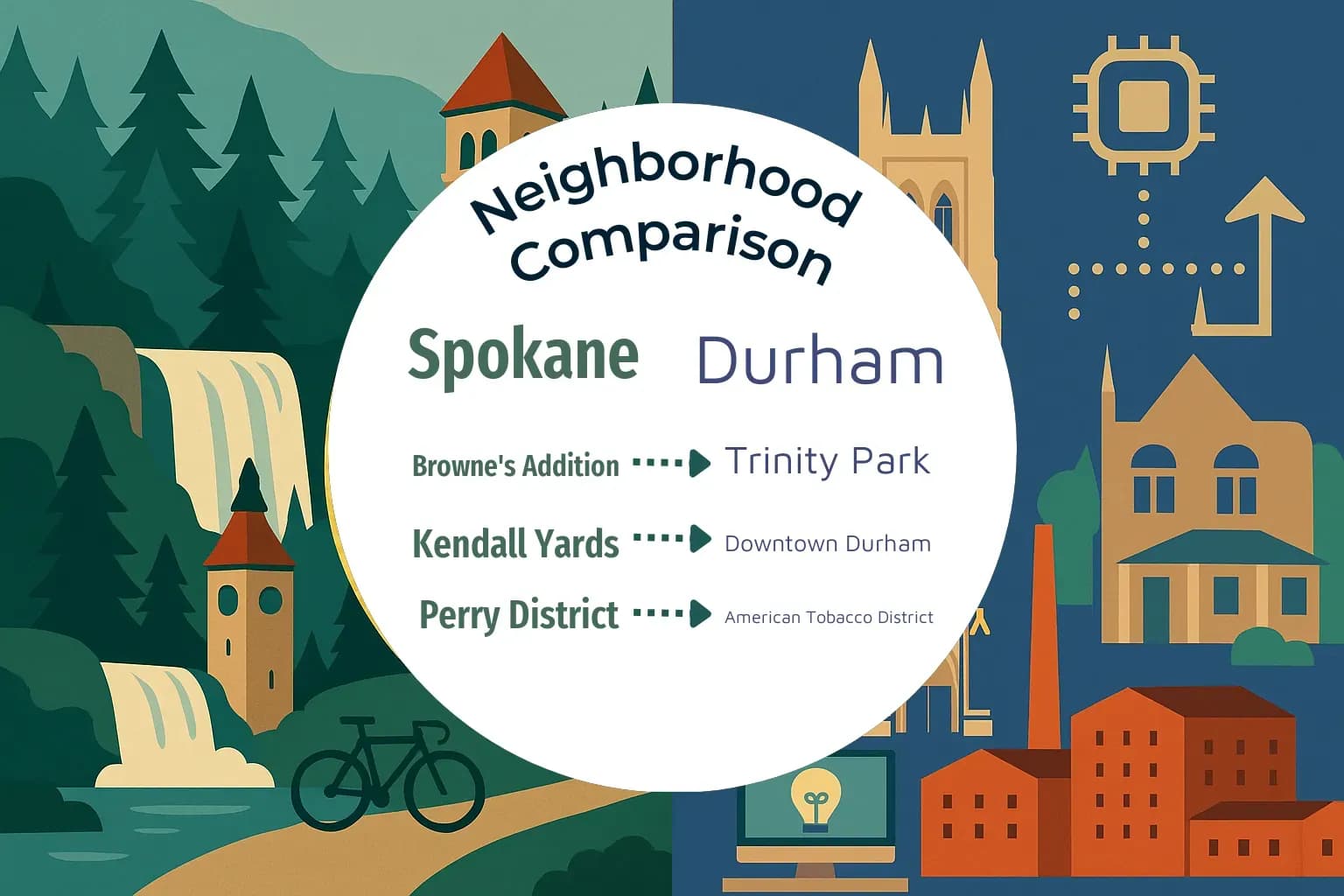 Spokane vs Durham Neighborhood Comparison