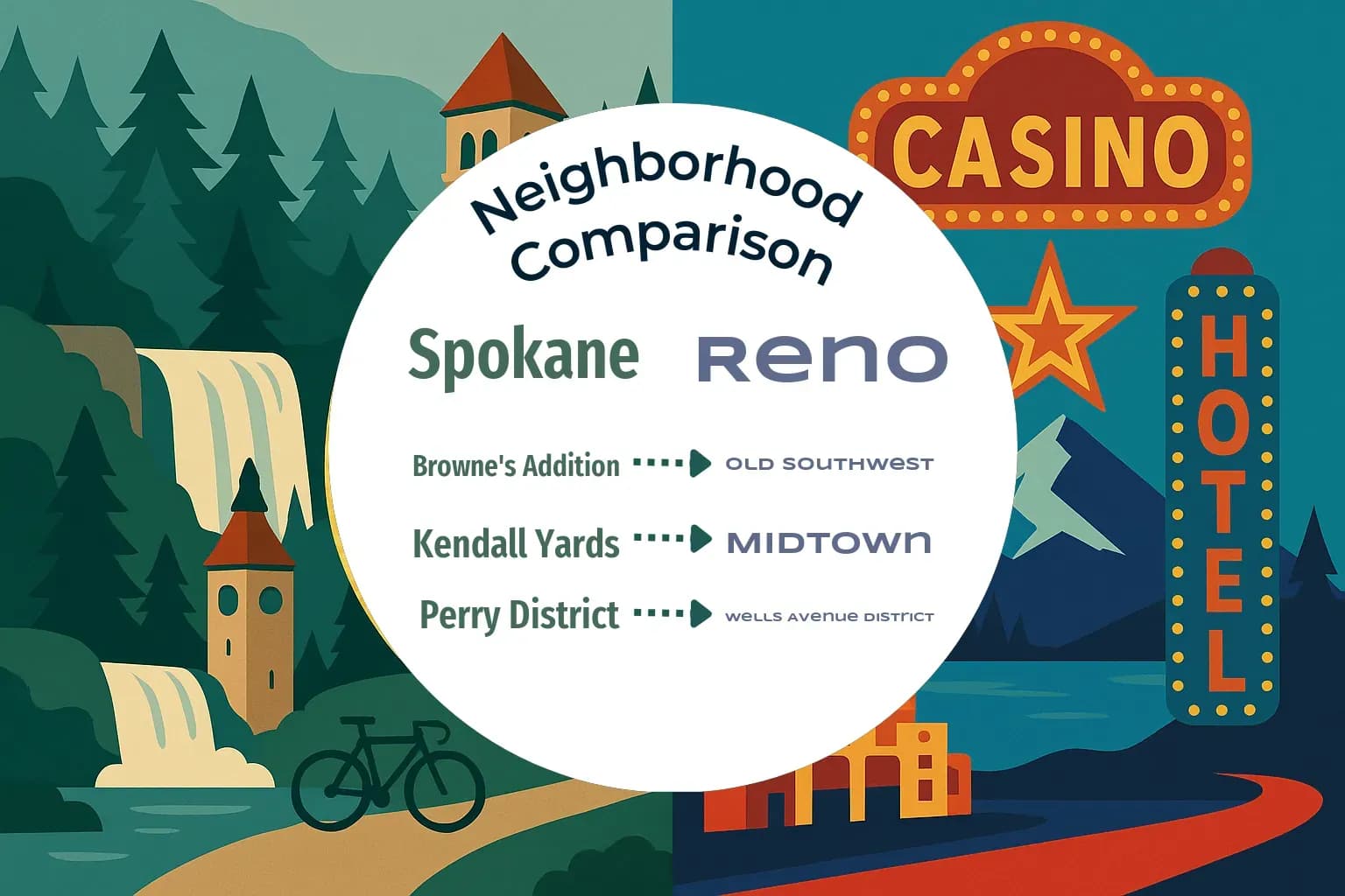 Spokane vs Reno Neighborhood Comparison