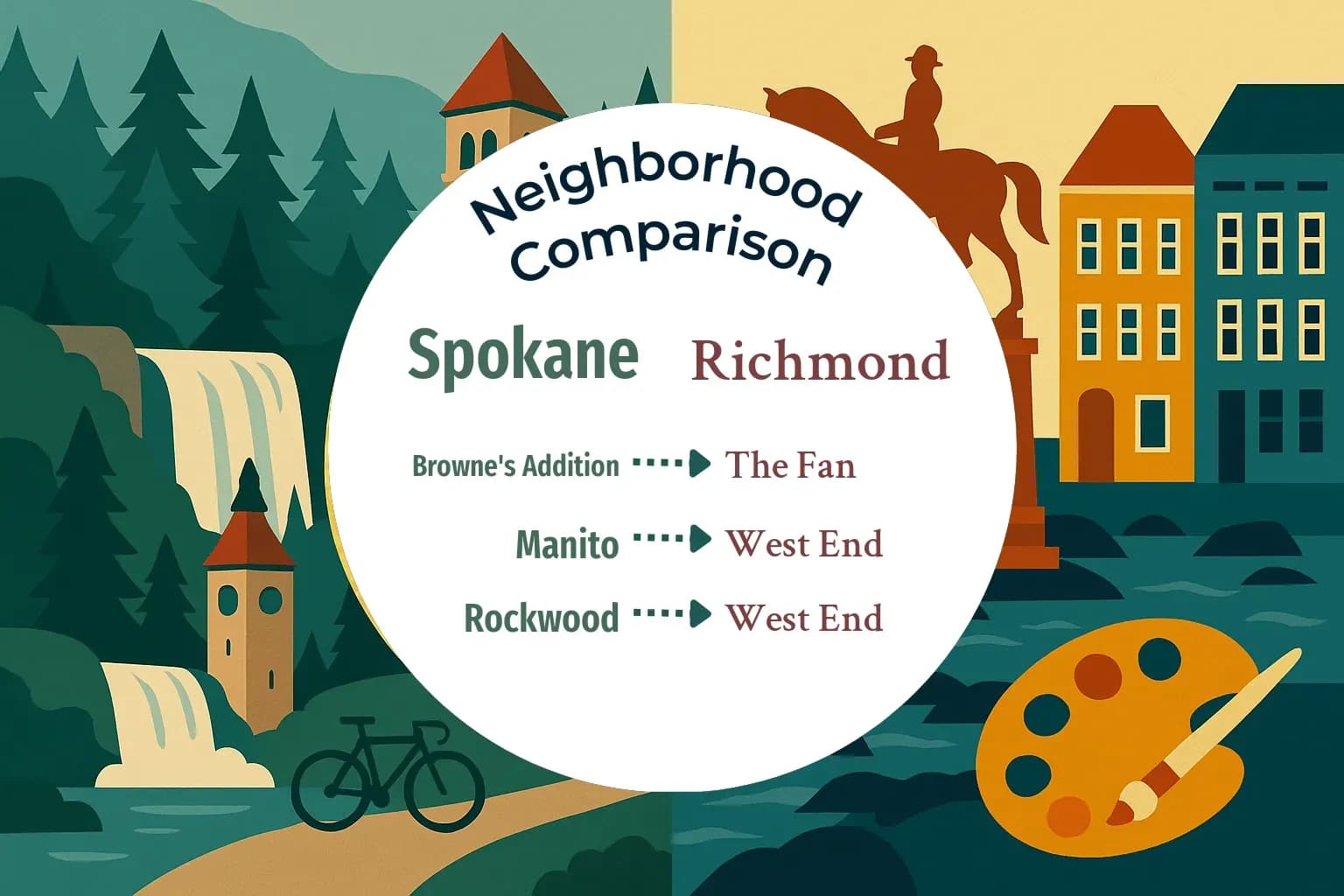 Spokane vs Richmond Neighborhood Comparison