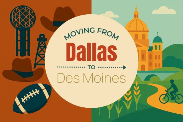 Moving from Dallas to Des Moines