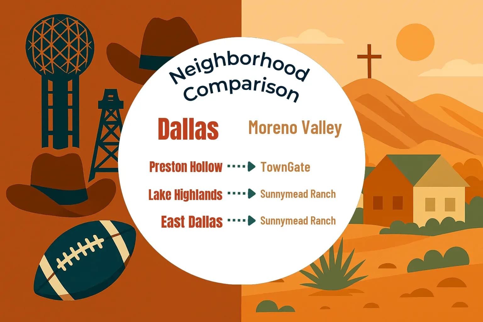 Dallas vs Moreno Valley Neighborhood Comparison