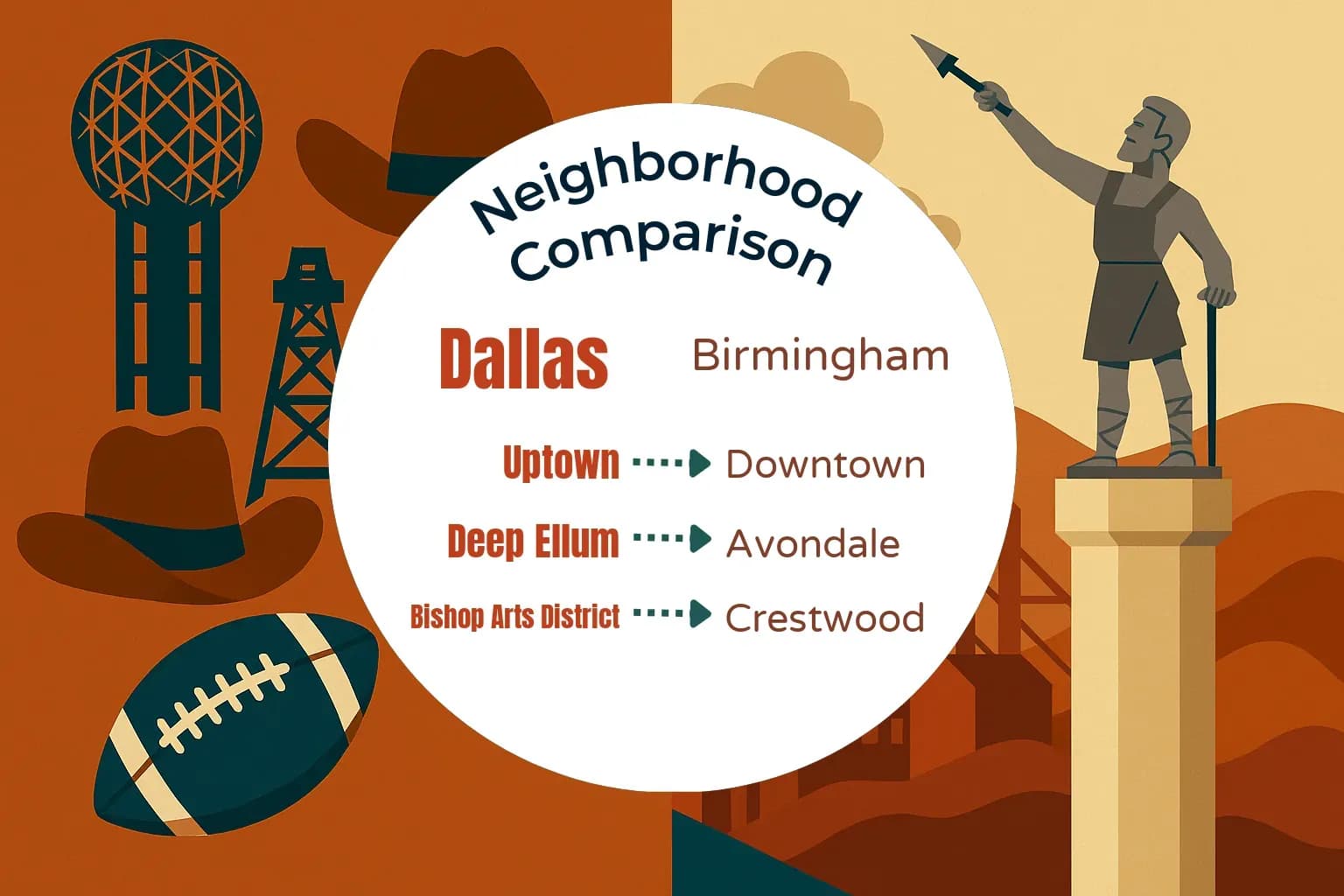 Dallas vs Birmingham Neighborhood Comparison