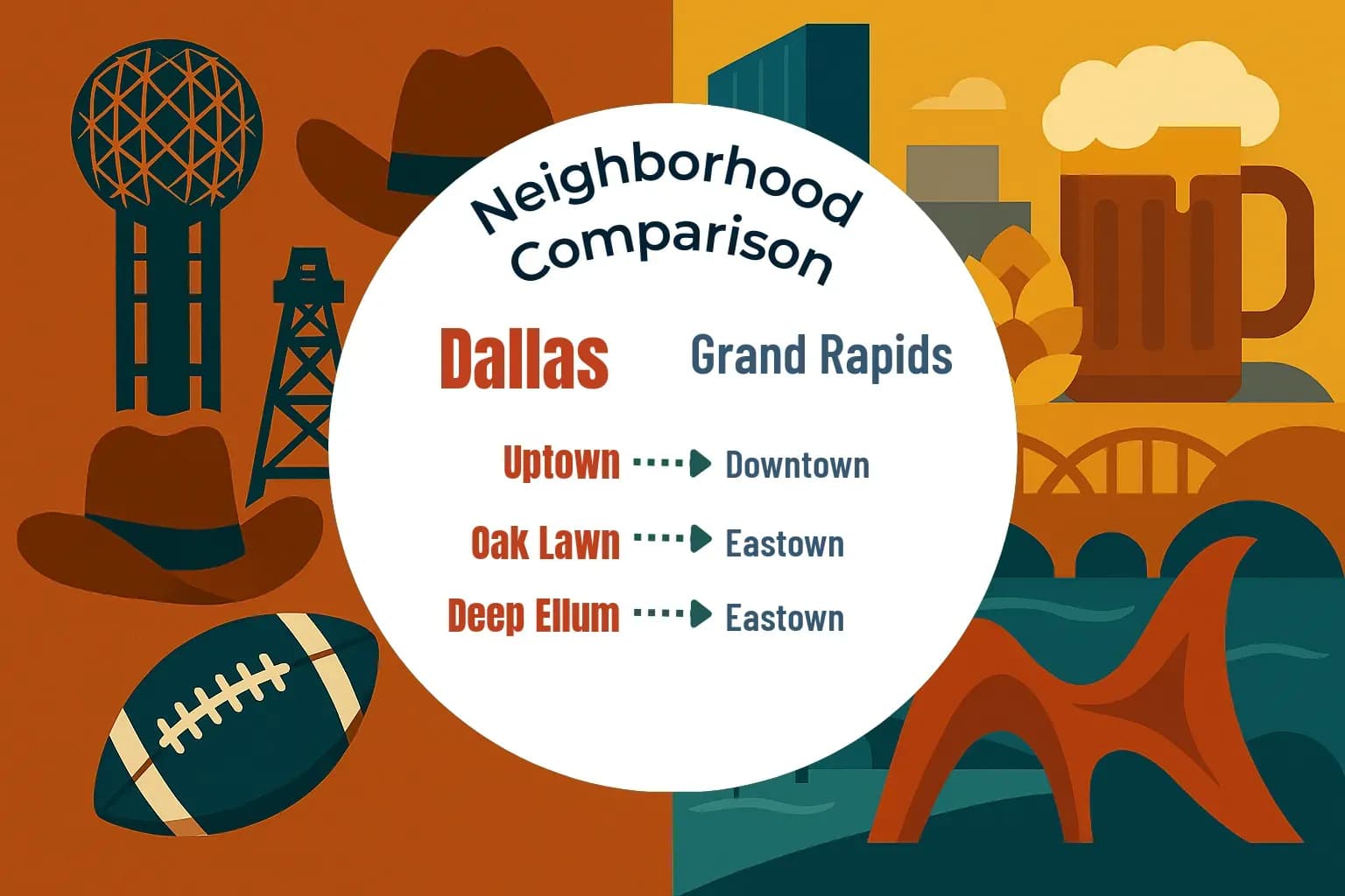 Dallas vs Grand Rapids Neighborhood Comparison