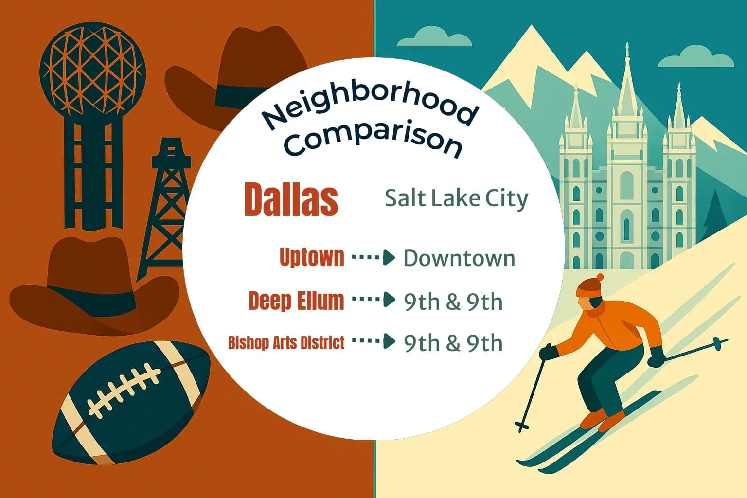 Dallas vs Salt Lake City Neighborhood Comparison