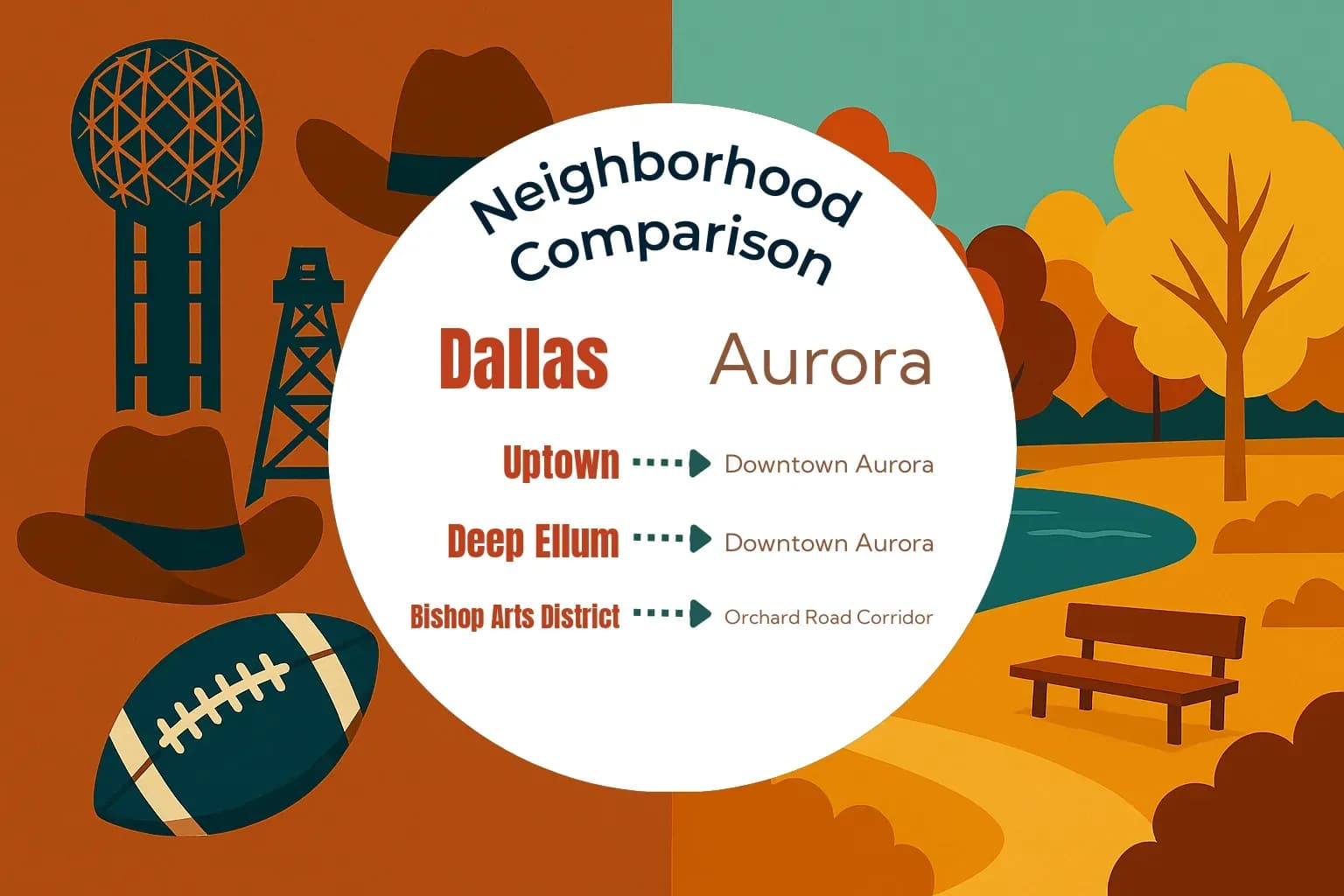 Dallas vs Aurora Neighborhood Comparison