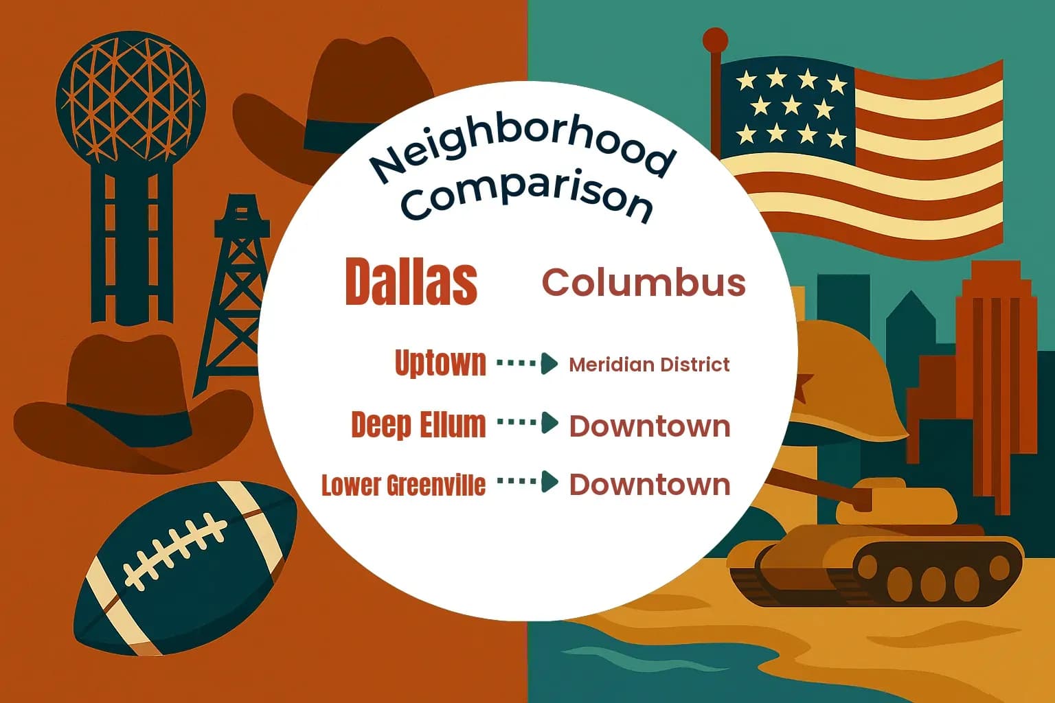 Dallas vs Columbus Neighborhood Comparison