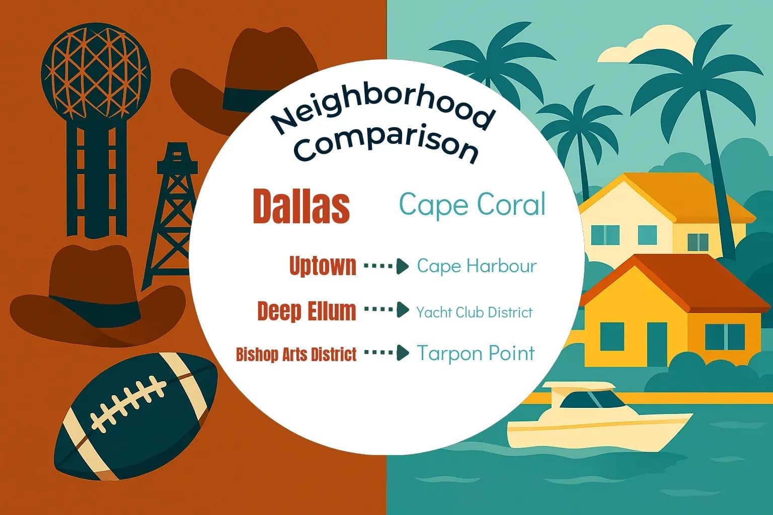 Dallas vs Cape Coral Neighborhood Comparison