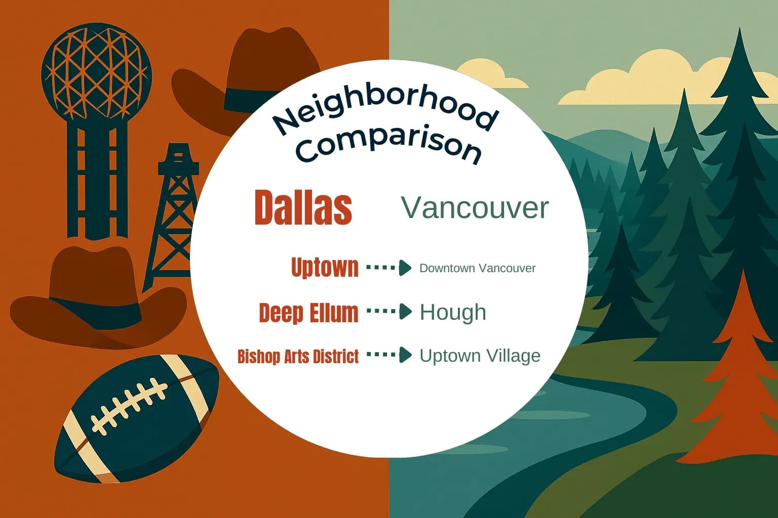 Dallas vs Vancouver Neighborhood Comparison