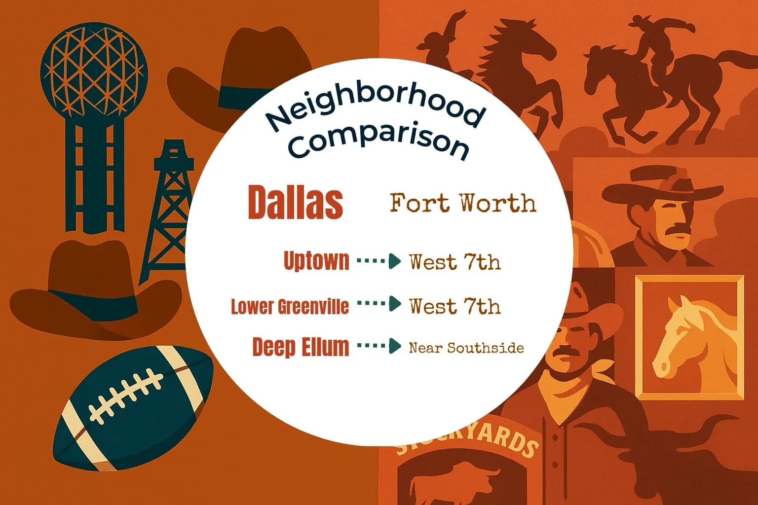 Dallas vs Fort Worth Neighborhood Comparison