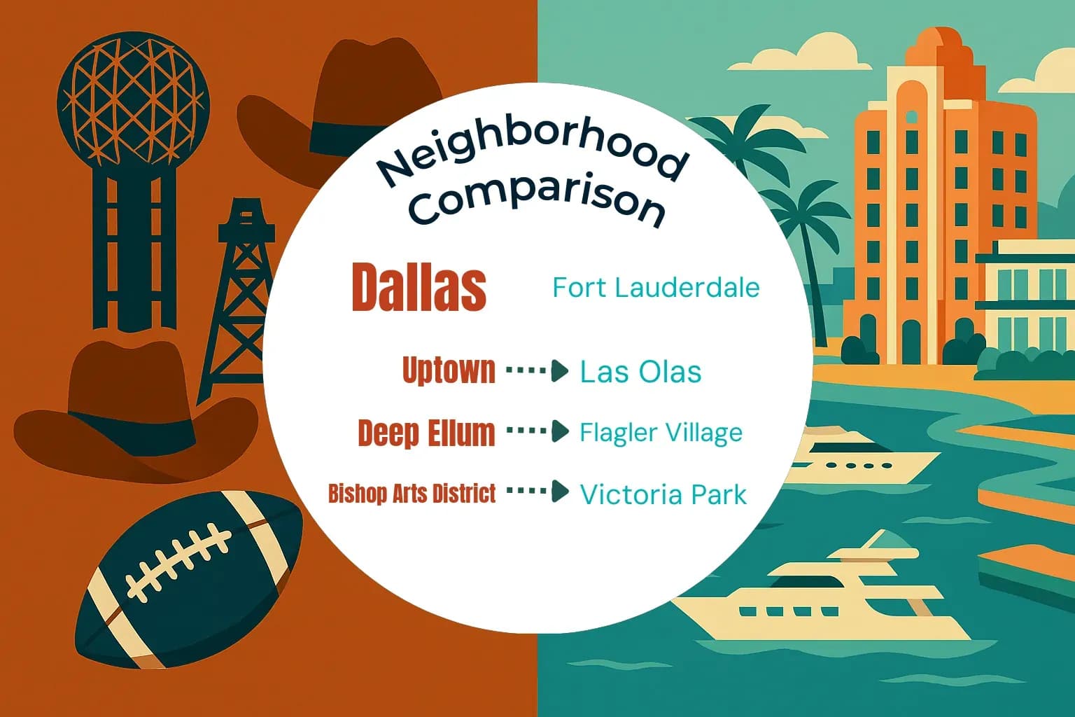 Dallas vs Fort Lauderdale Neighborhood Comparison