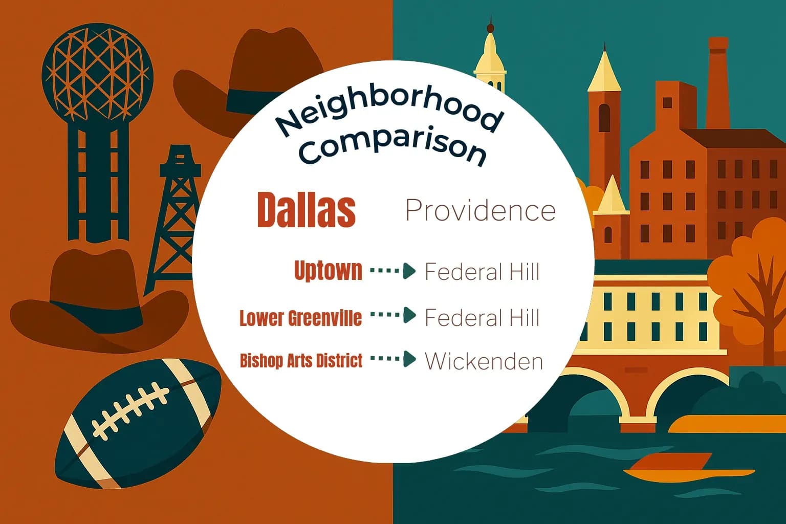 Dallas vs Providence Neighborhood Comparison