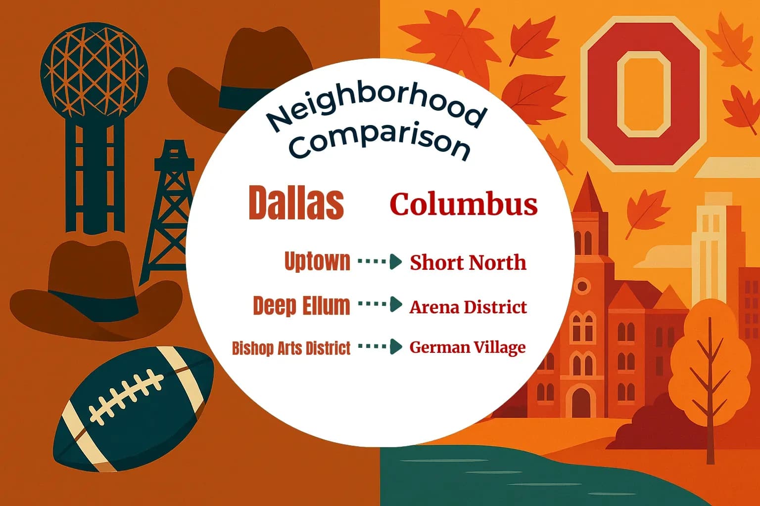 Dallas vs Columbus Neighborhood Comparison