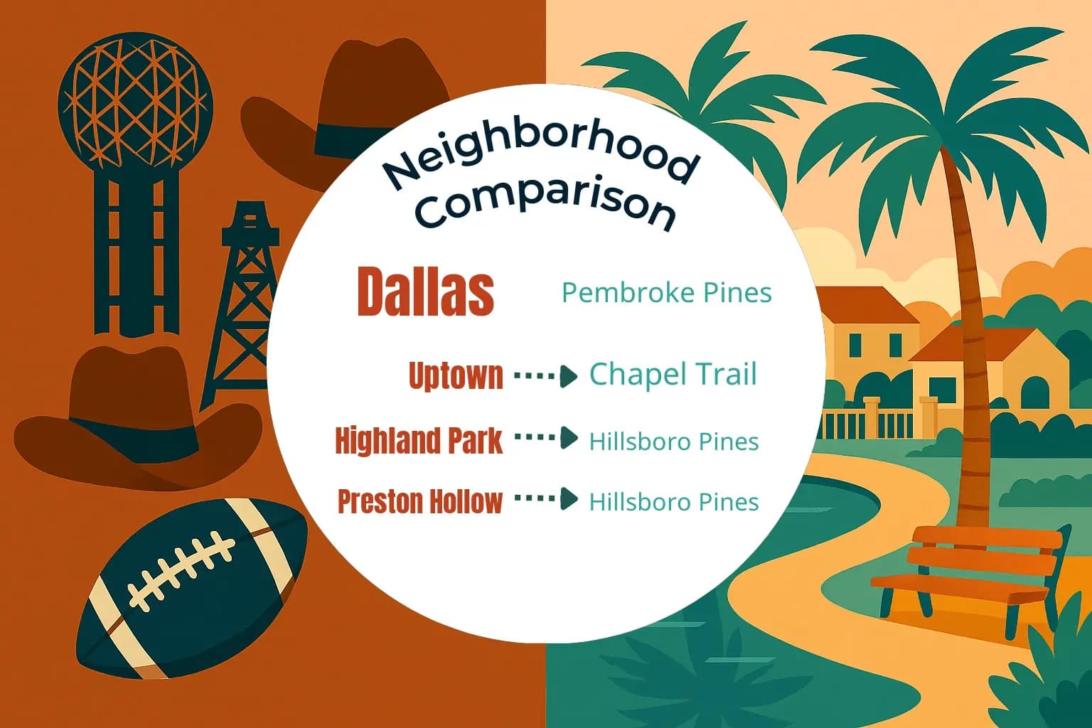 Dallas vs Pembroke Pines Neighborhood Comparison