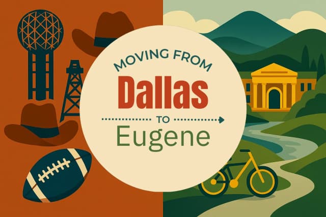 Moving from Dallas to Eugene