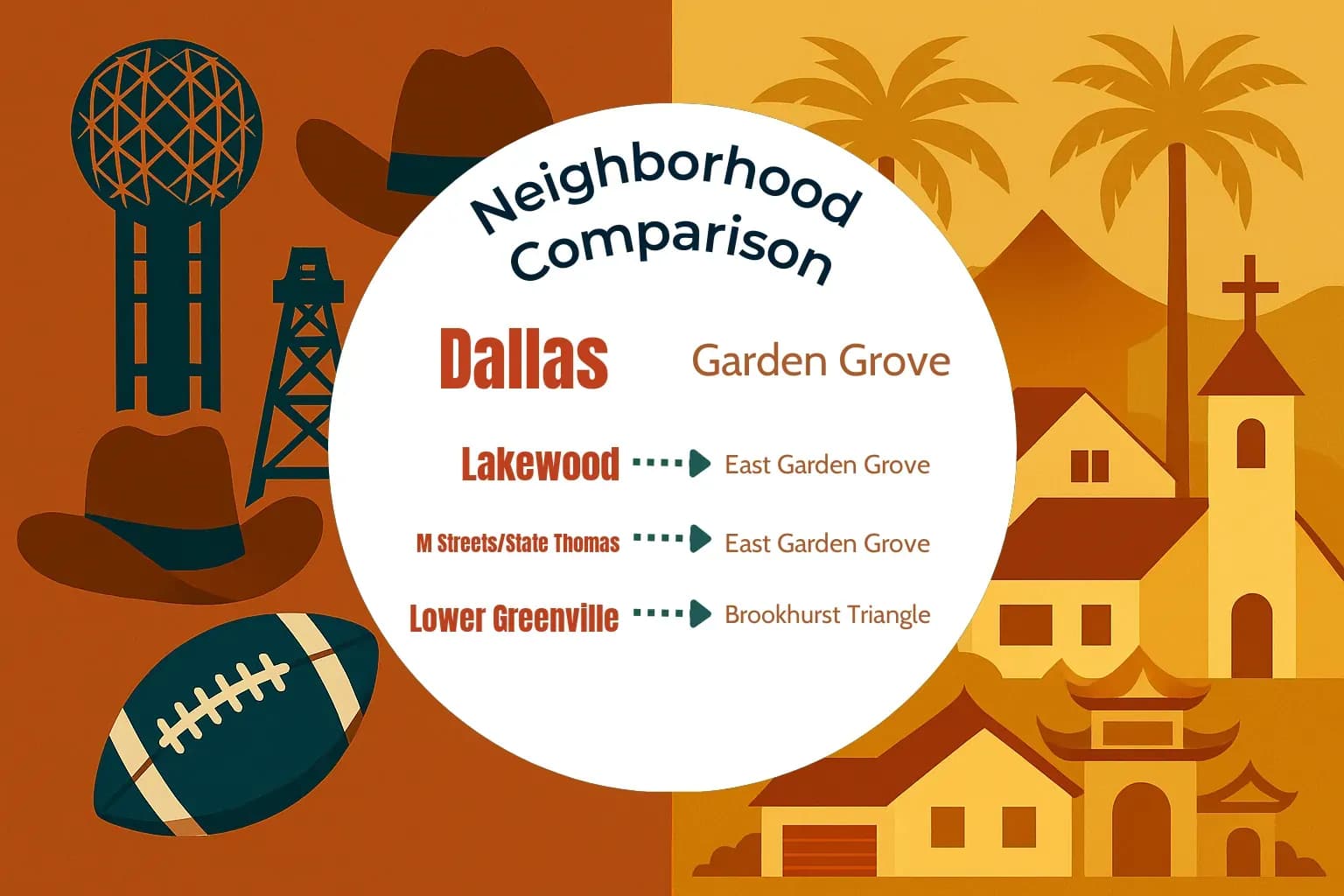 Dallas vs Garden Grove Neighborhood Comparison